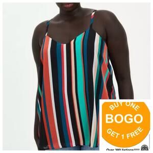 Torrid Sophie Swing Cami Stripes Sleeveless Size 10